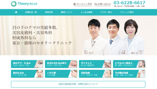 セオリークリニックのキャプチャ